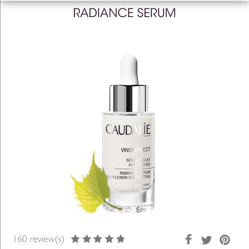 NIB Caudalie Radiance Serum, 30mL